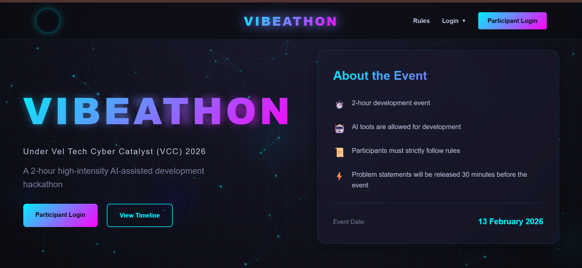 Vibeathon Platform